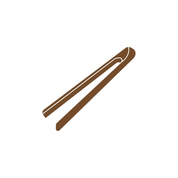 food tongs icon illustration design template vector