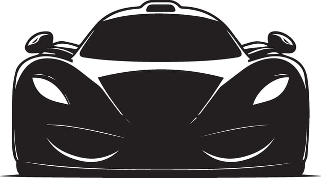 Car silhouette modern on white background vector