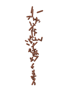Chocolate Sprinkles For Cakes And Bakery Items Falling From Top 3D Illustration png