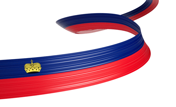 3d Flag Of Liechtenstein 3d Wavy Shiny Liechtenstein Ribbon Flag 3d Illustration png