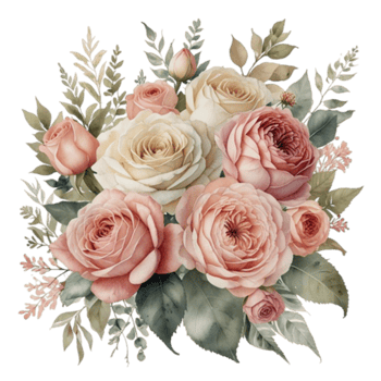 Watercolor Floral Bouquet png