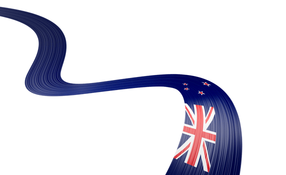 3d Flag Of New Zealand 3d Wavy Shiny New Zealand Ribbon Flag 3d Illustration png