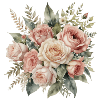 Watercolor Floral Bouquet png