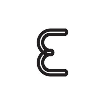 E letter logo, E logo vector