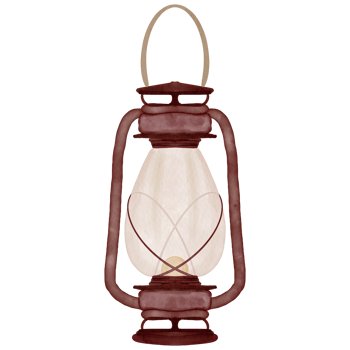 watercolor camp lantern png