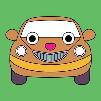 Cartoon Car Unique Design vector