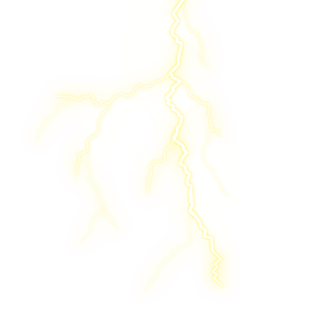 realistic lightning for weather element png
