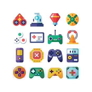 Gaming Icon Set IllustrationGaming Icon Set Illustration vector
