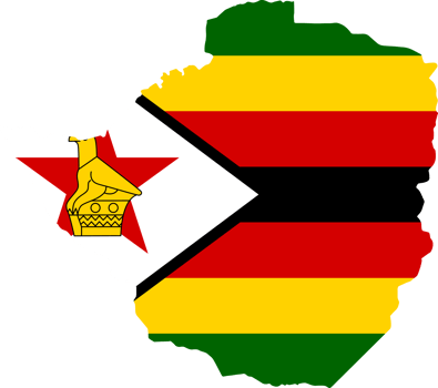 Zimbabwe map flag png