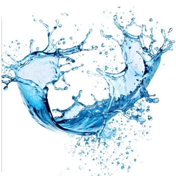 Water splash isolated on a transparent background png