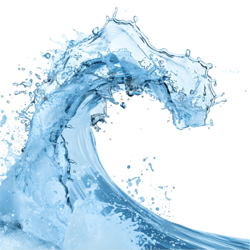 Water splash isolated on a transparent background png