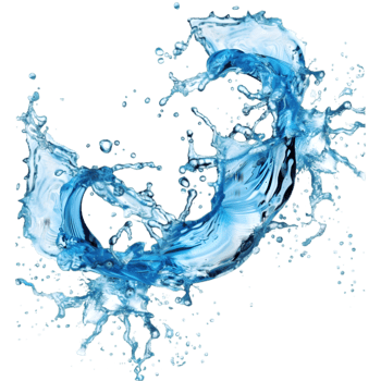 Water splash isolated on a transparent background png