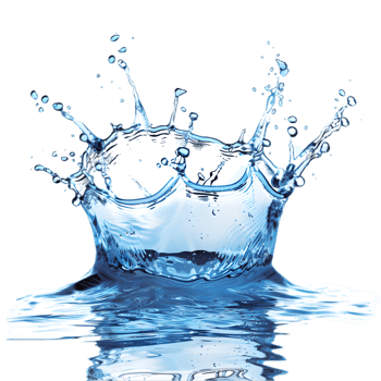 Water splash isolated on a transparent background png