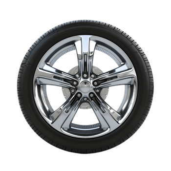 Car tire and wheel isolated on a transparent background png