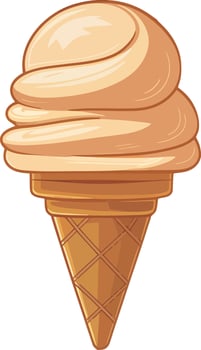 Ice cream illustration isolated vector
