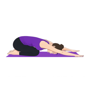 Girl doing a yoga pose png