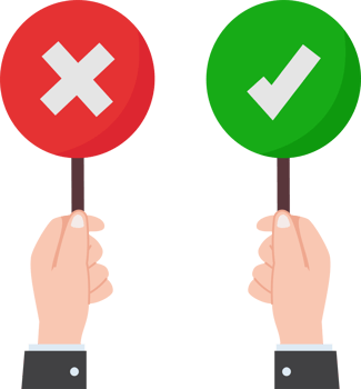 illustration of hand hold signboard check mark or vote and polling illustration png