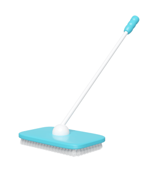 3d clean floor mop isolated. cleaning tool equipment, 3d illustration render png