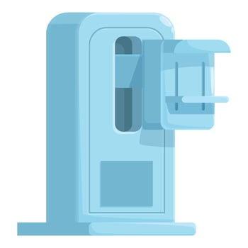 Modern medical scanner standing on white background vector