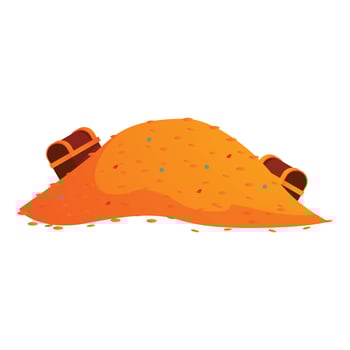 Big pile of gold coins and treasure chests showing wealth vector