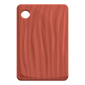 Empty wooden cutting board showing wood grain vector