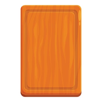Empty wooden cutting board showing wood grain vector