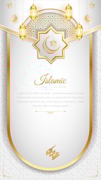 Islamic Luxury Background with Geometric pattern vector