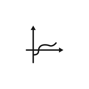 sinusoid icon logo sign outline vector