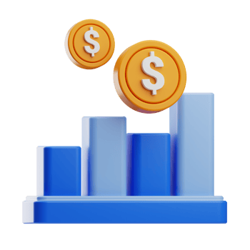 Business Chart business object illustration 3d png