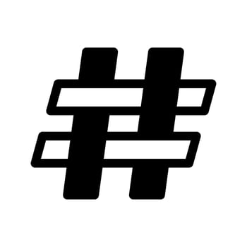 Hashtag Icon Symbol Design Illustration vector