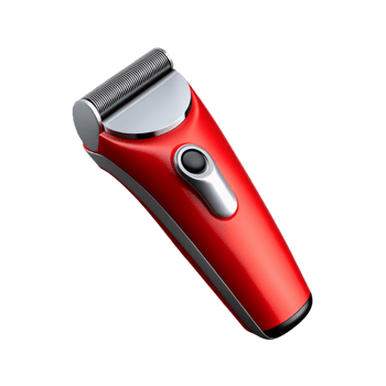 red electric hair clipper on transparent background png