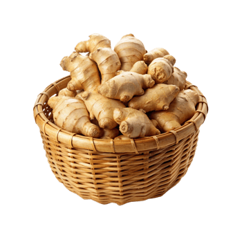 ginger root in a basket png