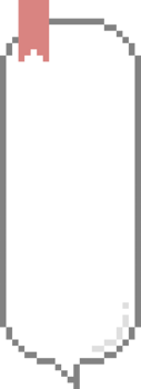 8bit retro game pixel art bookmark speech bubble balloon pink color icon sticker memo keyword planner text box banner png