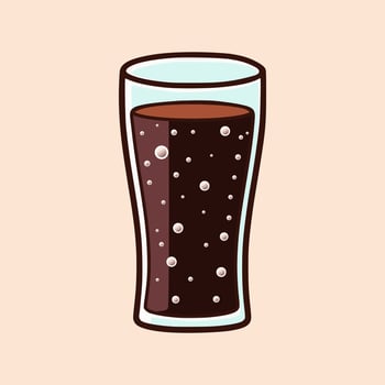 Illustration of Soda Drink in a Glass vector