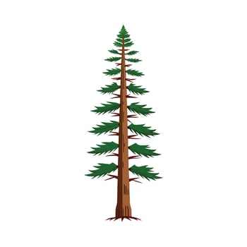 Beautiful Single Big Tree Illustration vector