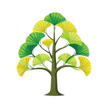 Beautiful Single Big Tree Illustration vector