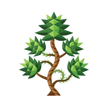 Beautiful Single Big Tree Illustration vector