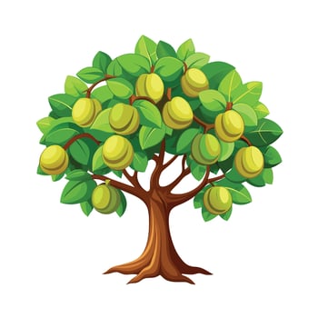 Beautiful Single Big Tree Illustration vector