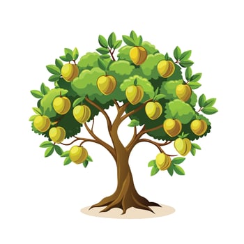 Beautiful Single Big Tree Illustration vector