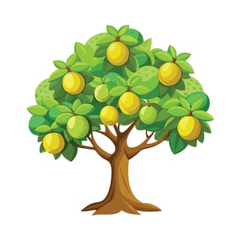 Beautiful Single Big Tree Illustration vector