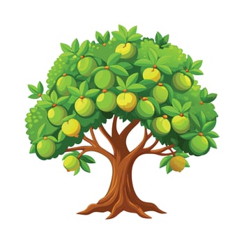 Beautiful Single Big Tree Illustration vector