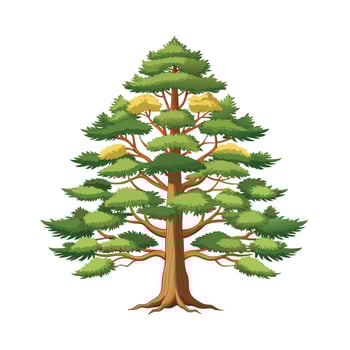 Beautiful Single Big Tree Illustration vector