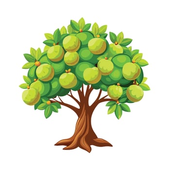 Beautiful Single Big Tree Illustration vector