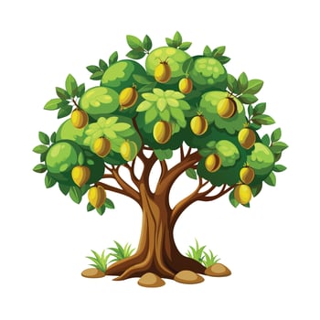 Beautiful Single Big Tree Illustration vector