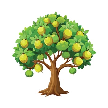 Beautiful Single Big Tree Illustration vector