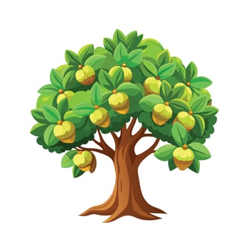 Beautiful Single Big Tree Illustration vector
