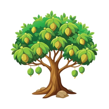 Beautiful Single Big Tree Illustration vector