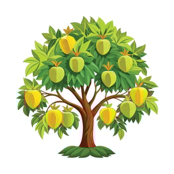 Beautiful Single Big Tree Illustration vector