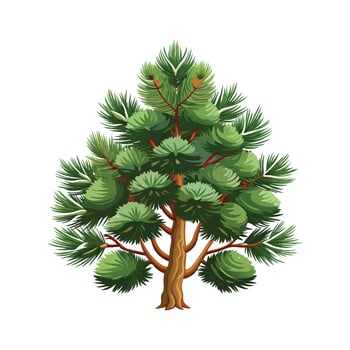 Beautiful Single Big Tree Illustration vector