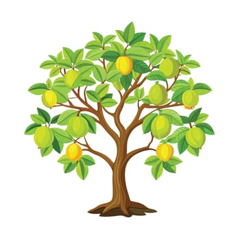 Beautiful Single Big Tree Illustration vector